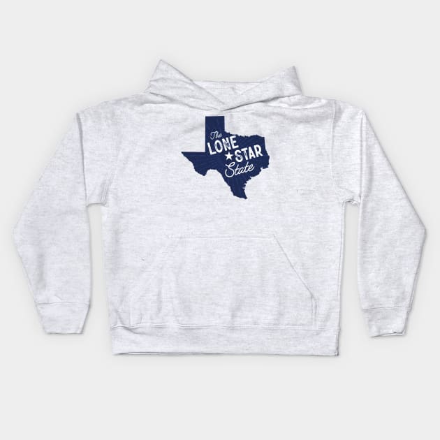 The Lone Star State Kids Hoodie by FranklinPrintCo